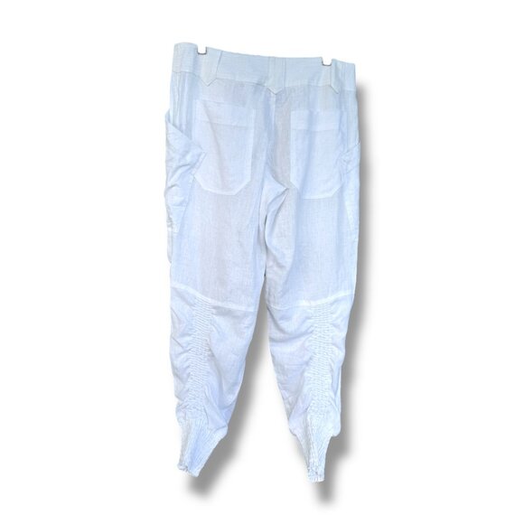FOIL White Linen Jogger-Style Pant NWT - Picture 2 of 5